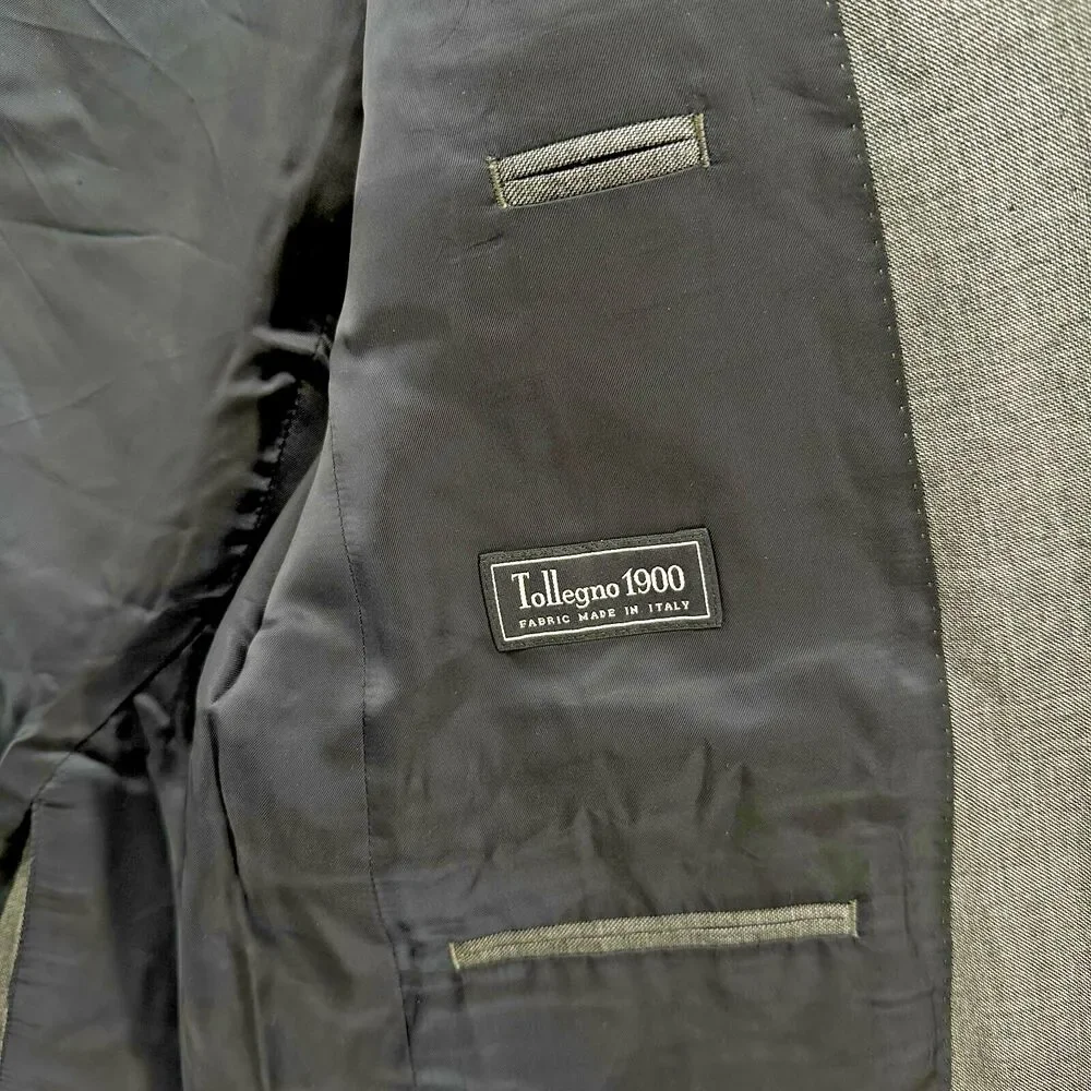 J Crew Ludlow Blazer Mens Size 40R Grey Wool Double Button Sport Jacket Coat